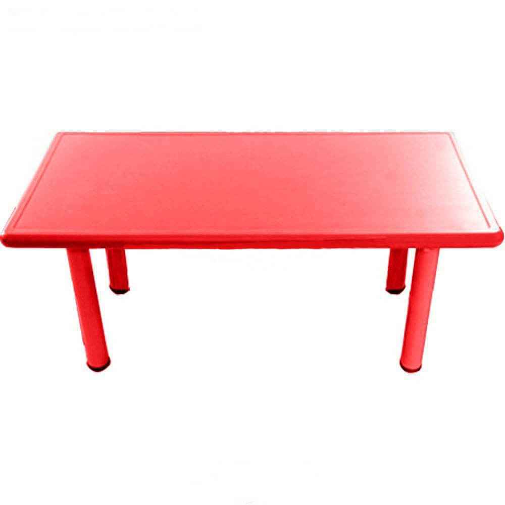 Plastic Rectangular Table - Red - gigel - 1