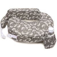 My Brest Friend Nursing Pillow - Gray and White Flowing Fans