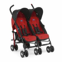 Chicco Ecco Twin Stroller - Red Black