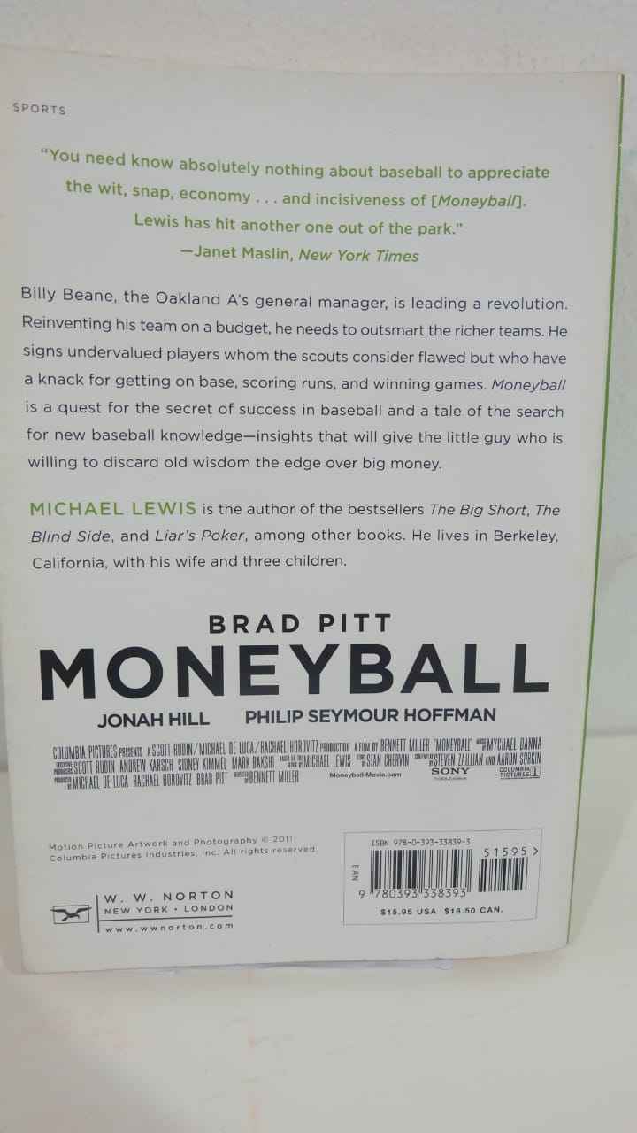 Book: Moneyball: The Art of Winning an Unfair Game